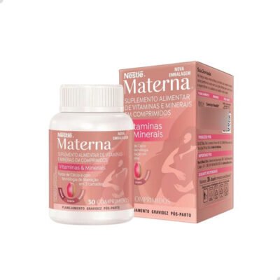 Suplemento Vitamínico Materna Nestlé 30 Comprimidos Original
