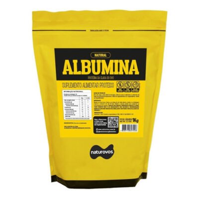 Albumina Naturovos 1kg Natural - Albumina Naturovos 1kg